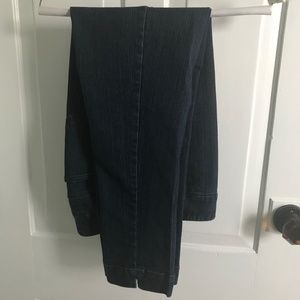 Soft Surroundings Denim Stretch Pull on Straight Leg Ankle Jeans Size Med